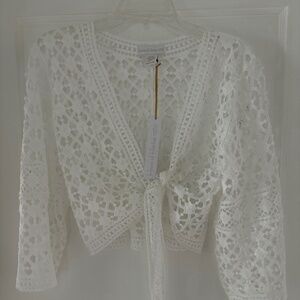 House of Harlow 1960 Lace Cover Up Top